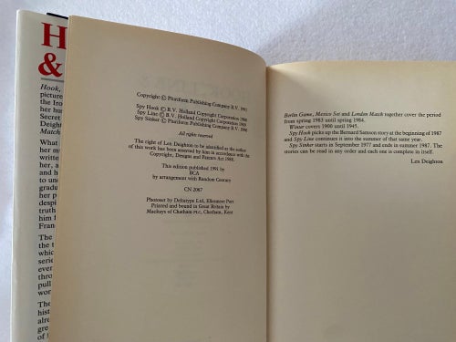 Thriller - Inbunden - Hook, Line & Sinker - Trilogy - Len Deighton - Engelska