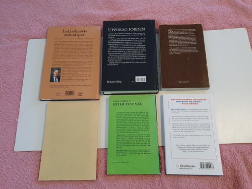 6 blandade böcker