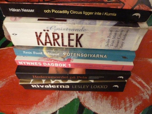 BOK, 6 STYCKE POCKET BÖCKER, LESLEY LOKKO, NESSER, HOLMQVIST, MM