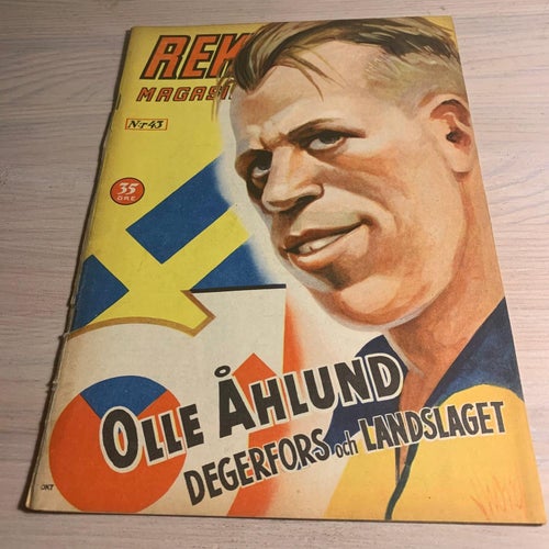 Tidningen Rekord Rekordmagasinet 1950 nr 43 - (baksidan saknas)