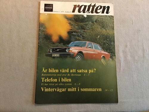 RATTEN NR 1 1975 TELEFON I BILEN,DAF RALLYBIL,VOLVO