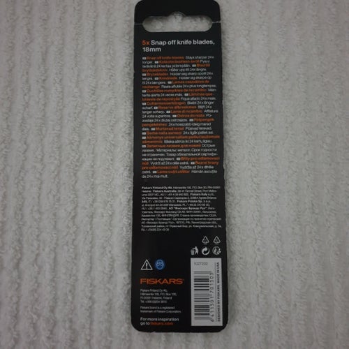 Ny Fiskars CarbonMax™ Brytbladskniv på 18 mm, 5-pack med blad