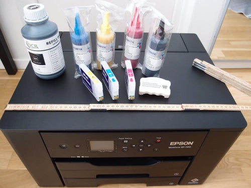 Epson WorkForce WF-7310DTW skrivare A3+ färg bläckstråle/inkjet + extra bläck