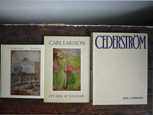 Bokpaket om Konst. Lorraine, Carl Larsson & Cederström