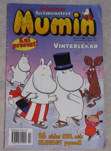 MUMIMN serietidning nr 2 1998 roliga serier barn tidning samlare retro
