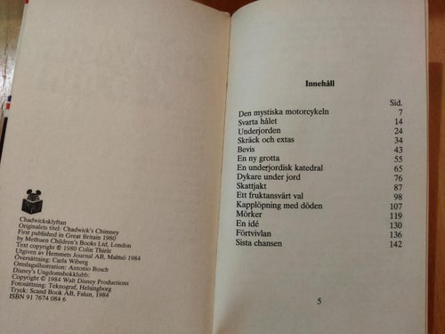 Chadwicksklyftan - Colin Thiele. Bok, kartonnage. Very Fine plus