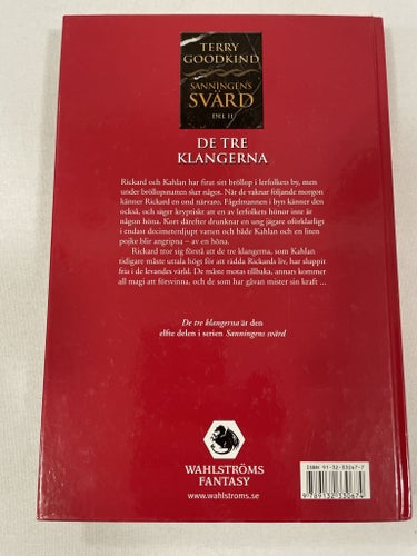 De tre klangerna | Terry Goodkind | Sanningens Svärd | Kartonnage
