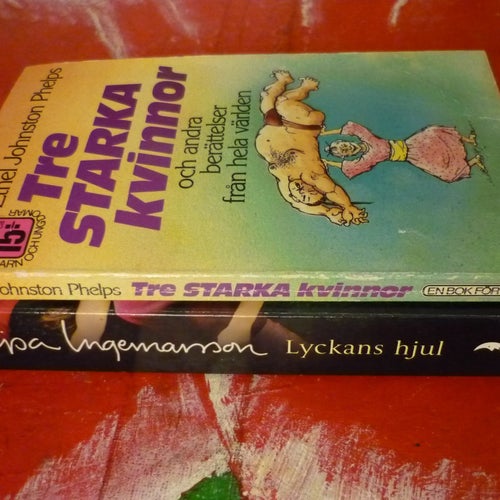 BOK, 2 STYCKEN POCKET BÖCKER, KAJSA INGEMARSON: LYCKANS HJUL, PHELPS: TRE STARKA