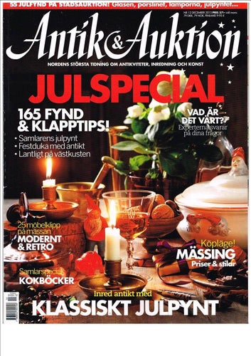 ANTIK & AUKTION 2013 - Nr 10, 12 - 2 av 11 tidningar