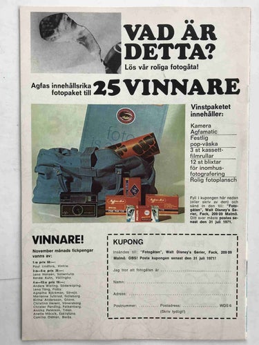 Walt Disney´s Serier - 1971:6 NM