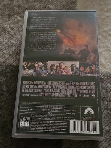 Världarnas Krig Sv Text (VHS)