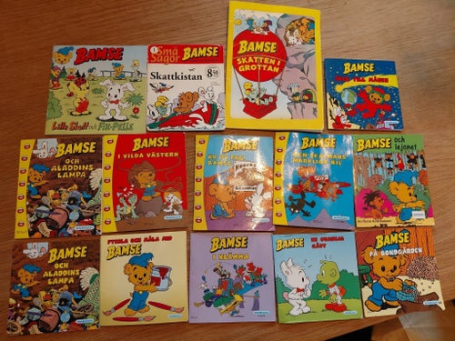 Bamse miniböcker 14 stycken