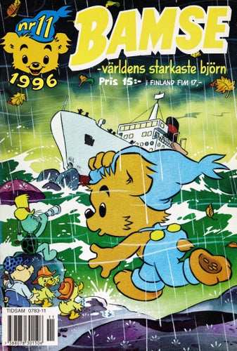 Bamse – världens starkaste björn Serietidning 1996 nr 11 (Oläst arkivex)