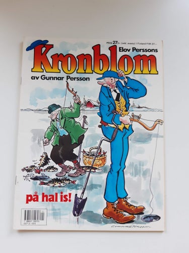 Kronblom av Gunnar Persson. "på hal is" Seriealbum
