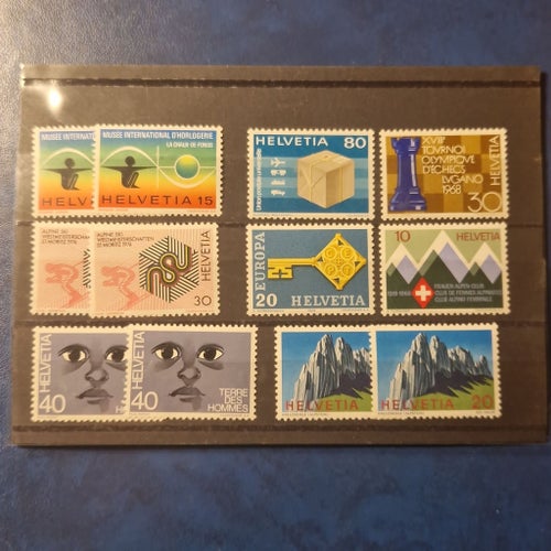 Postfriskt Schweitz/ Helvetia. 1960/70-tal