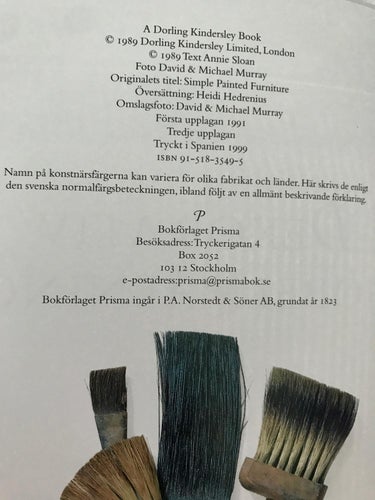 DEKORATIV MÖBELMÅLNING Annie Sloan + MÅLA NYTT OCH GAMMALT Lars Björklund