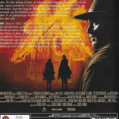 The Sisters Brothers 2019 Blu-ray