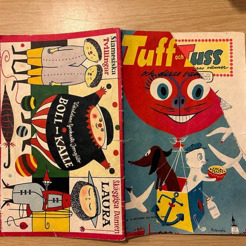 Tuff och Tuss 1953 nr 10, lässkick