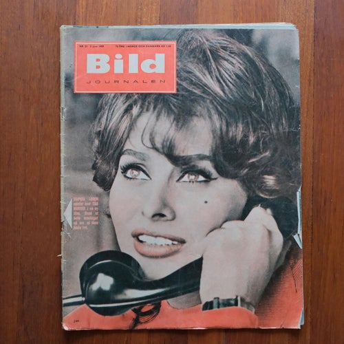 BILDJOURNALEN 1959/23. Sophia Loren, Tommy Steele, Hardy Krüger