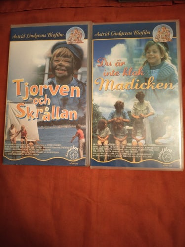 Tjorven och Skrållan & Du är inte klok Madicken - Astrid Lindgrens Biofilm VHS