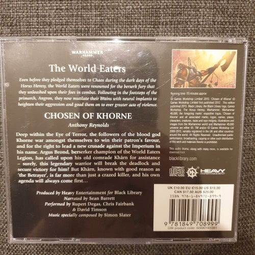 Warhammer 40k ljudbok chosen of khorne