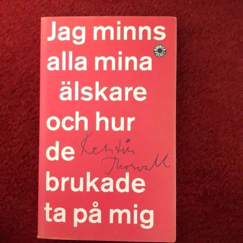 Jag minns alla mina älskare och hur de brukade ta på mig av Kerstin Thorvall,