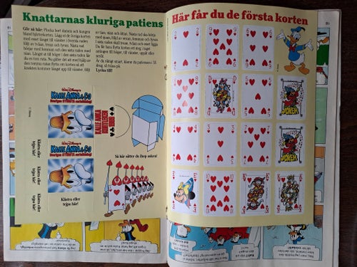 Kalle Anka & C:o nr 1 / 1989 (med Kalles kortlek hjärter)