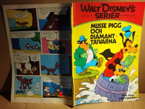Walt Disneys serier 1974 nr 5 Musse Pigg och diamant tjuvarna