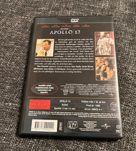 APOLLO 13 (1995) SVENSK EGMONT UTGÅVA I MKT FINT SKICK!