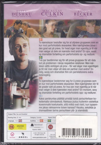 DVD / Sex And Breakfast / Eliza Dushku, Macaulay Culkin / Ny & Inplastad