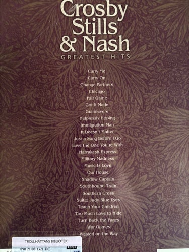 Notbok - Crosby, Stills & Nash Greatest Hits
