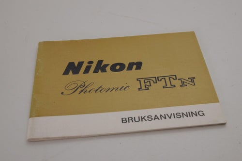Nikon Photomic FTN Bruksanvisning