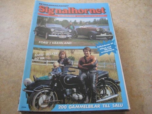SIGNALHORNET NR 4 1984 BMW BOXER (MC),FORD EIFEL,M.M