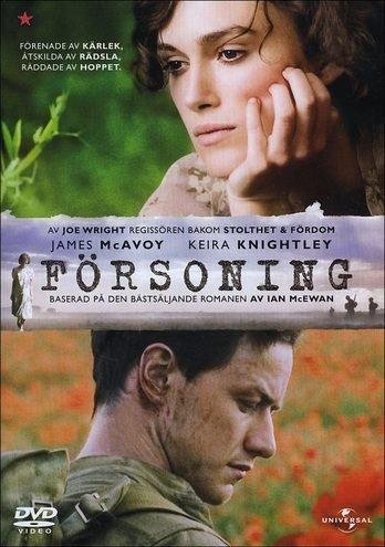 DVD-Film: Försoningen (James McAvoy, Keira Knightley). Inplastad