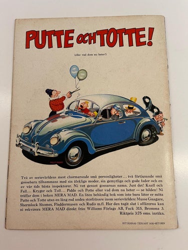 MAD ( svensk ) Nr 1  - 1963
