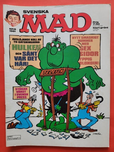 Mad nr 8 från 1981