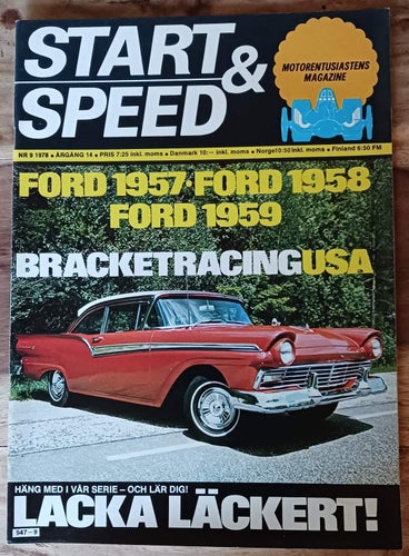 Start & Speed - Motor Entusiastens Magazine / Nr 9 1978