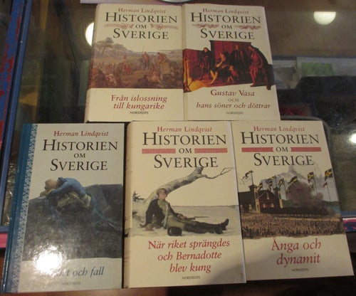Historien om Sverige, 5 böcker av Herman Lindqvist