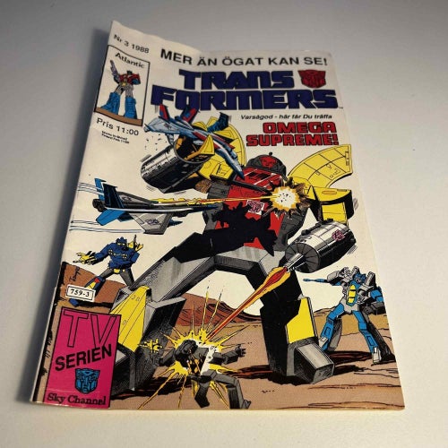 Transformers nr 3 1988, samlarex! FN