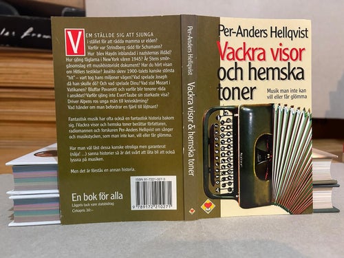 Vackra visor och hemska toner av Per-Anders Hellqvist, bok, Very good+