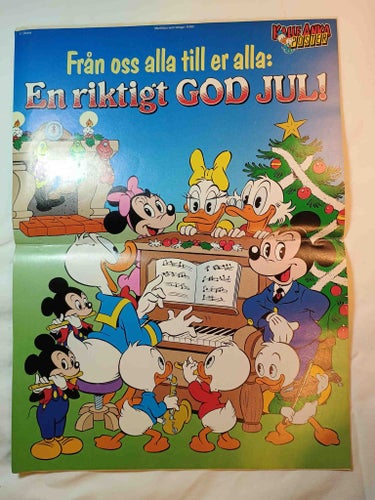 Kalle Anka & co - 1990 nr 50 - Bilaga: Julposter