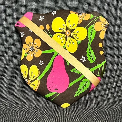 Märkestavla för simmärken/smycken retro /Guld satin