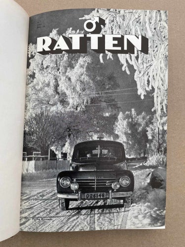 VOLVO Tidning Ratten Inbunden 1953 bl.a. Ambulans Skåpbil Lastbilar Bussar