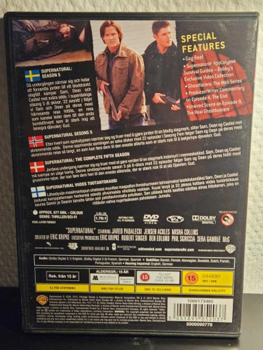Supernatural Säsong 5 – DVD Box (Drama/Fantasy 2009) 6 Disc Region 2