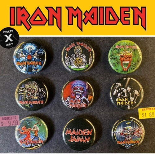 9 st Iron Maiden pins #1 (25 mm) * gratis porto *