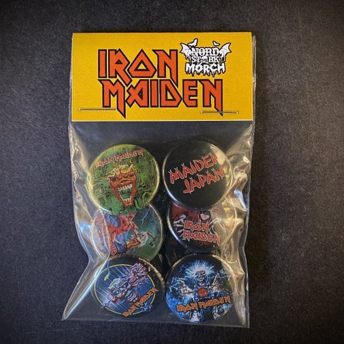 9 st Iron Maiden pins #1 (25 mm) * gratis porto *