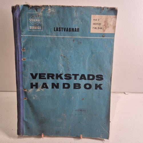 Verkstadshandbok Volvo Lastvagnar F 86, N 86