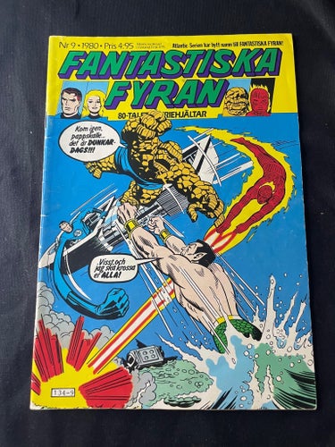 Serietidning Fantastiska Fyran Nr 9 1980