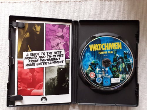 Alan Moore & Dave Gibbons. Watchmen. USA Seriebok, 2008 + Watchmen, Dvd-film.