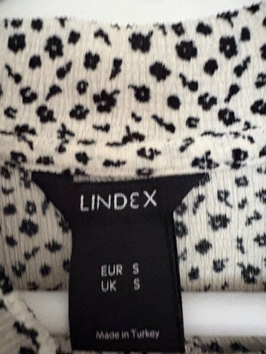 Lindex svart och vit klänning, storlek S